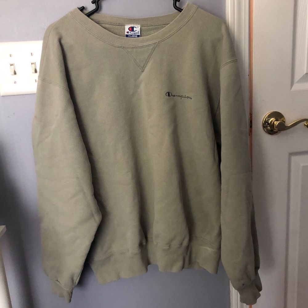 Champion Tan Crewneck